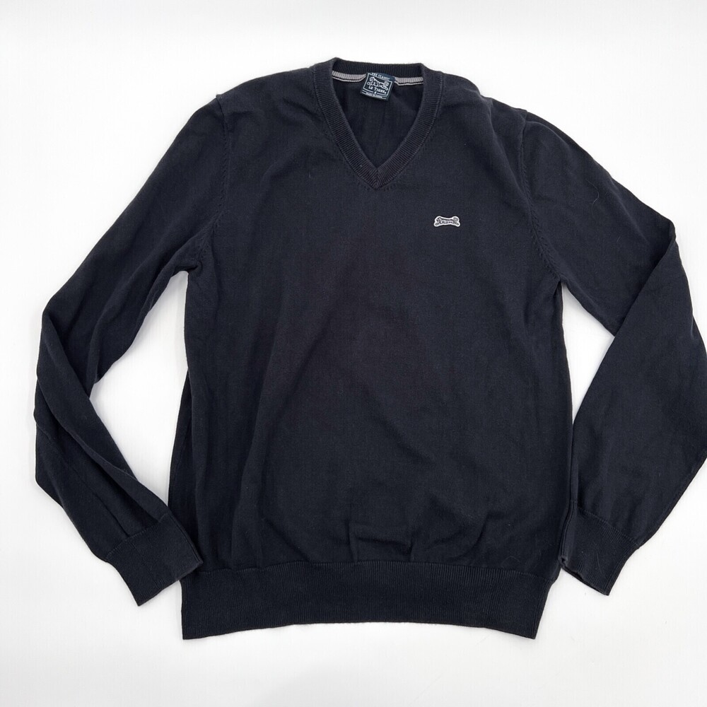 Le Tiger Sweater Mens Small Black Long Sleeve V Neck The Classic